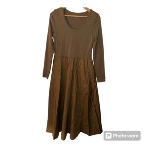 Everlane Brown Dress Anthropologie S Supima Cotton
